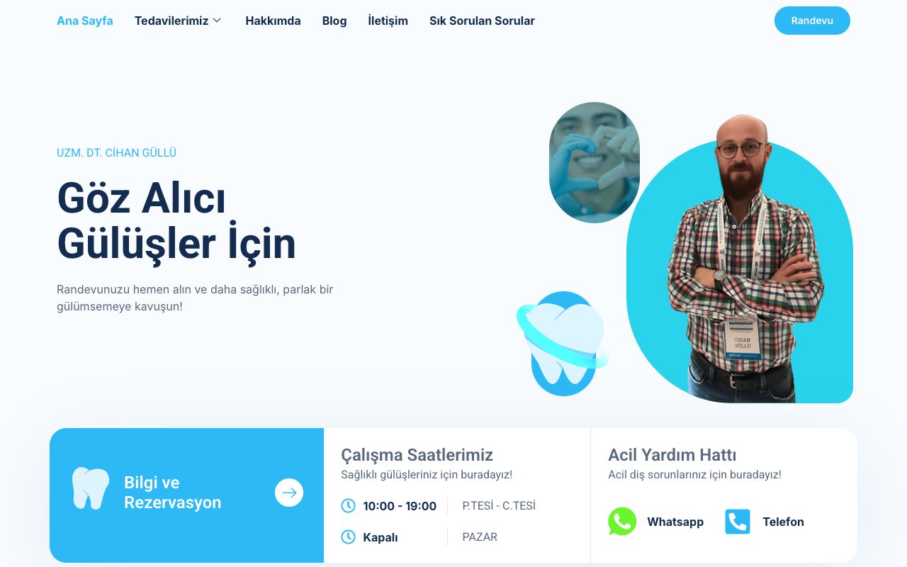 Dr. Cihan Güllü web sitesi