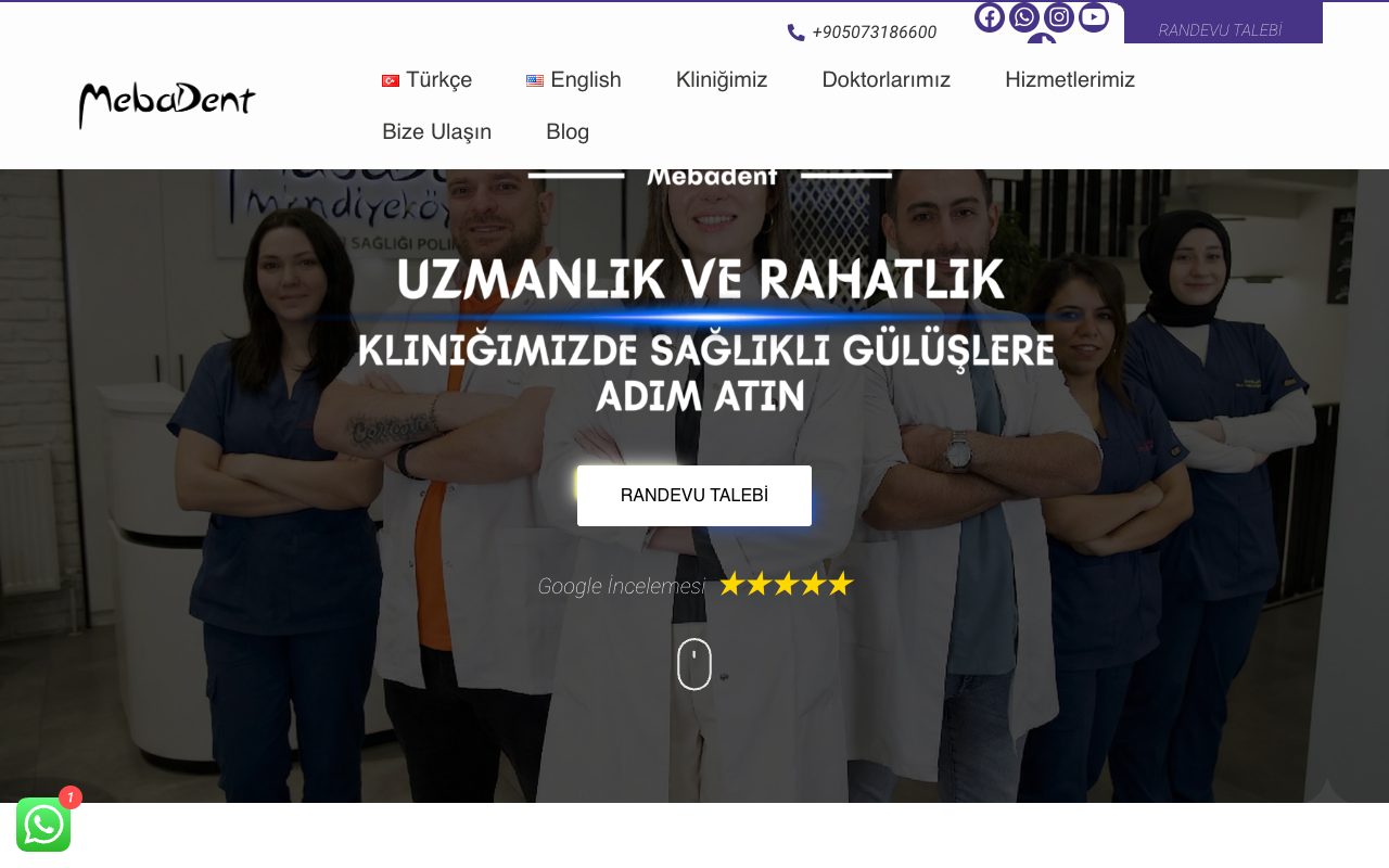 Mebadent web sitesi