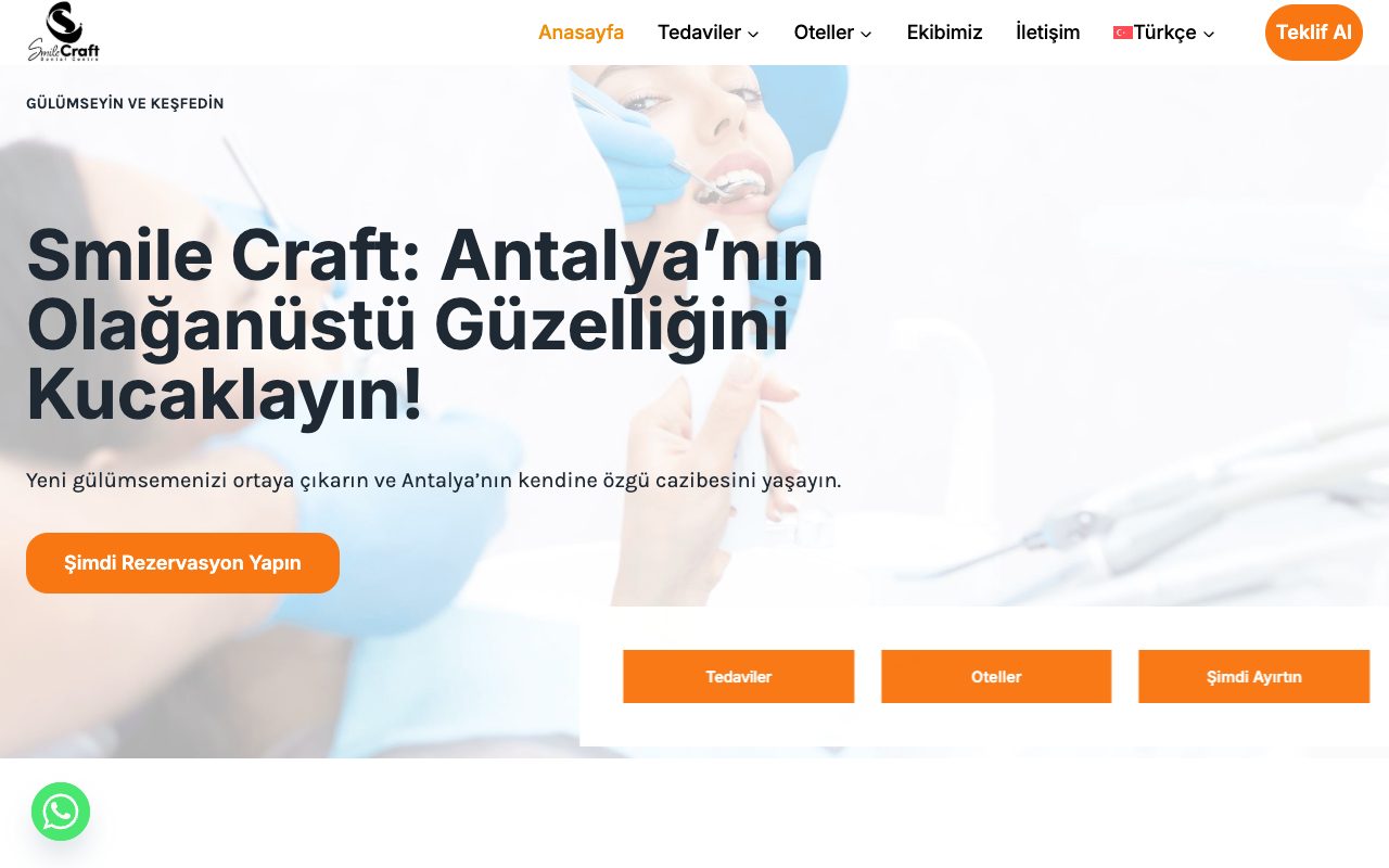 Smile Craft web sitesi
